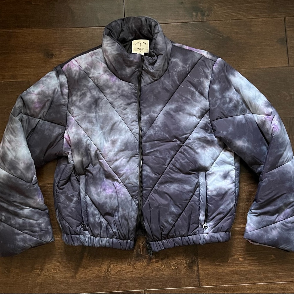 Electric & Rose- Size M- Easton Epic Tie-Dye Puffer Jacket